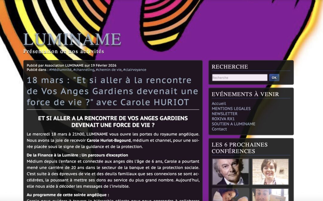 LUMINAME – Rencontrer son Ange Gardien, une force de vie