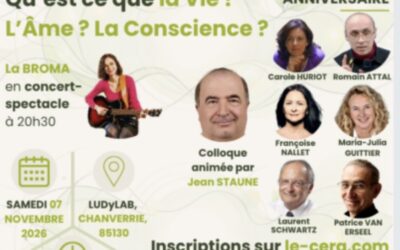 Carole Huriot est au colloque Qu&rsquo;est-ce que la vie ? L&rsquo;âme ? La conscience ?
